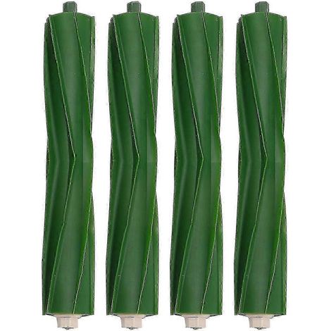 Juego de 4 rodillos de cepillo de goma multisuperficie para aspiradoras robot I&e Series I7 I7+i8 I8+/plus E5 E6 E7 Edición 0618