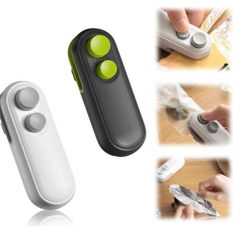 Mini Fermoir de Poche pour Snacks, 2024, Mini Ferme-Poche Rechargeable, Scellement et Découpe 2 en 1, Garde Les Aliments Frais - sh (1/4)