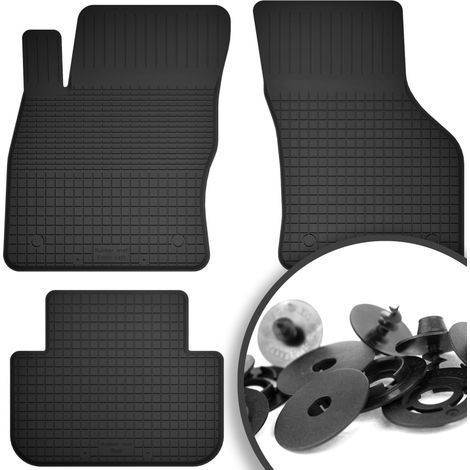 Gummimatten + Stopper für: Skoda Octavia III Liftback, Limousine, Variant, Kombi (2012-2020)