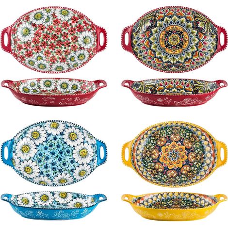 Lot de 4 bols en céramique Henten Home 950 ml