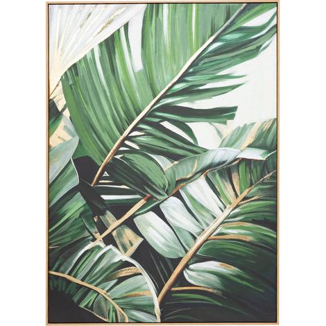Gerahmte gemalte Leinwand Tahina 100x140cm - Atmosphera créateur d'intérieur