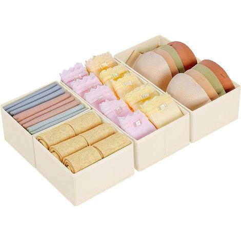 Schublade Organizer 4 Stück Kleiderschrank Drawer Organizer Faltbare (1/5)
