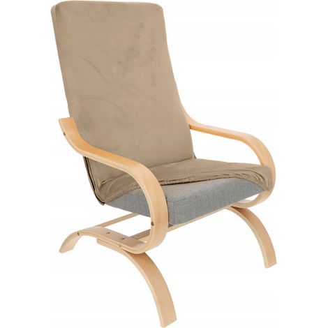 FODERA PER POLTRONA FINKA BEIGE CAPPUCCINO VELLUTO ELASTICO [21FD]