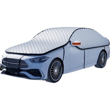 Housse de Protection Pare-Brise Anti-Neige Protection Contre Les UV Imperméable,Housse Hiver Antigel Pour Véhicule Couverture Intégrale,Pour Véhicule Extérieur Hiver Camion Fourgon SUV Voyage Statio (1/5)