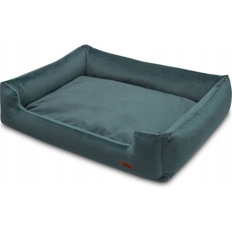 Panier premium pour chien, pour la maison ou la voiture, turquoise, Huggy Doggy, L (1/5)