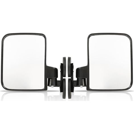 Lot de 2 rétroviseurs latéraux pour voiturette de golf – Réduction des angles morts – Montage magnétique – Convexes et réglables – Pour UTV, golfette et tracteur (1/5)