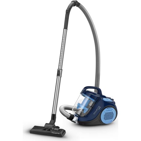 Rowenta Swift Power Cyclonic Aspirapolvere Potente Senza Sacco, 1.2 L, 750 W, 5 Accessori Inclusi, 77 dB(A) Silenzioso, Tecnologia Ciclonica, Aspirapolvere a Traino Compatto,Filtro efficiente, RO2981 (1/5)