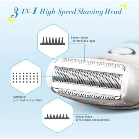 Rasoir électrique - - Rechargeable - Humide et sec - Affichage LED - Hypoallergénique (1/5)