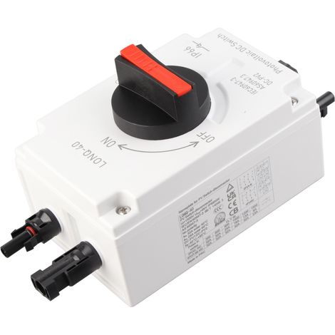 Interrupteur DC 1500V 32A 4P IP66 pour Système Solaire Photovoltaïque (1/5)