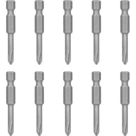 10 embouts de tournevis cruciformes magnétiques en acier allié S2 de 4 mm (LGL) (1/5)