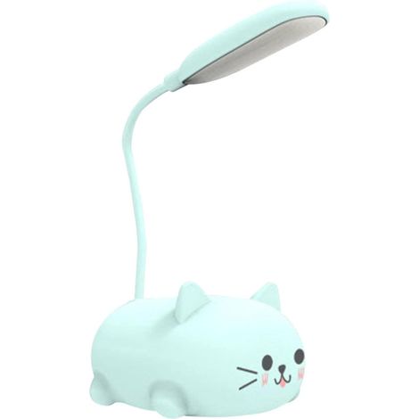 Lampe de Chevet LED Chat USB Rechargeable Sans Fil Protection Yeux Bureau Maison (1/5)