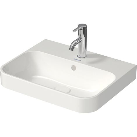 Duravit Happy D.2 Plus Aufsatzbecken, ohne Hahnloch, 500x400 mm, (1/5)
