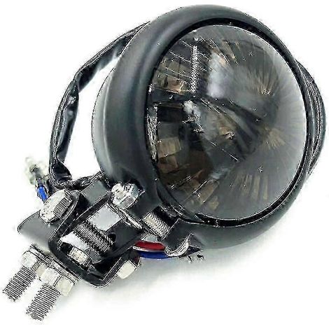 Feu arrière de moto à LED rouge 12V, réglable, style café racer, feu stop (1/5)