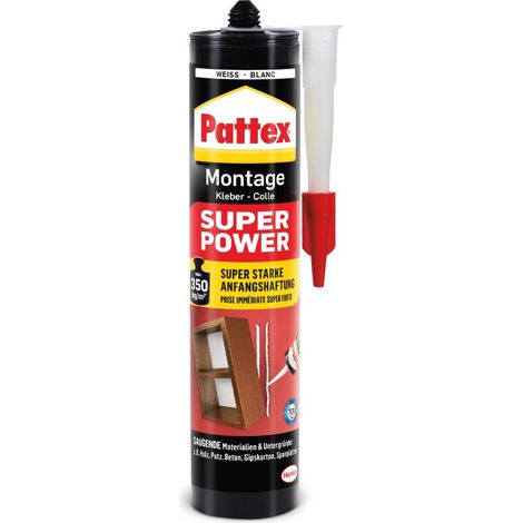 Pattex Super Power Colla per montaggi Colore Bianco PXS37 370 g (1/4)