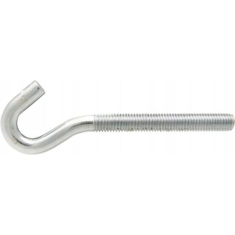 Tenditore a gancio piegato M8x120 in acciaio zincato, 1 pz.