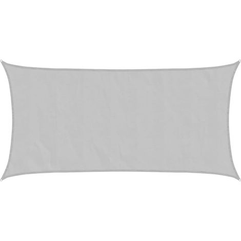 Voile d'ombrage  Voile de parasol gris clair 4,5x2,5 m 100% polyester oxford