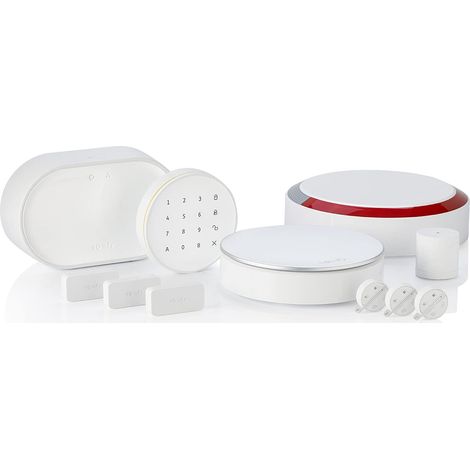 Somfy 1875255 - Home Alarm Advanced Plus Sistema di allarme domestico senza fili Made in France Sirena Esterna & 3 badge Modulo GSM Compatibile con Alexa, Google Assistant e TaHoma (1/4)