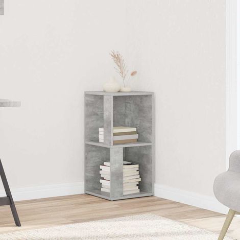vidaXL Armadio Angolare Grigio Cemento 33x33x67 cm in Truciolato