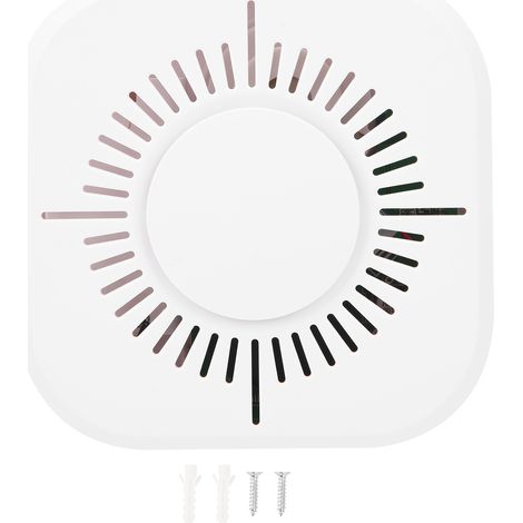 Détecteur de fumée WiFi sans fil avec alarme sonore et lumineuse, faible consommation, compatible Tuya pour maison et hôtel (1/5)