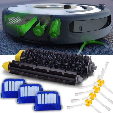 3pcs Kit accessoires iRobot Roomba 600 - Compatibilité série 600 Filtres et brosses inclus - Entretien aspirateur robot (1/5)