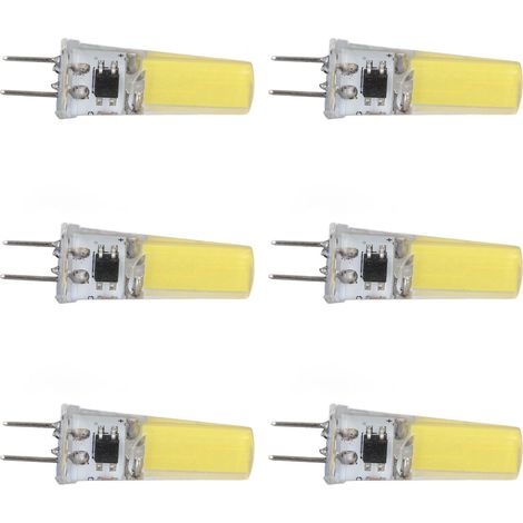 6er-Pack dimmbare G8 5W 2508 COB-LED-Lampen, energiesparend, einfache Installation, 360°-Lichtstreuung, stabile Lebensdauer von 50.000 Stunden, 100–120 V, kaltweiß (1/5)
