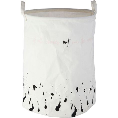 Premier Housewares Speckled Fabric Laundry Basket (1/5)