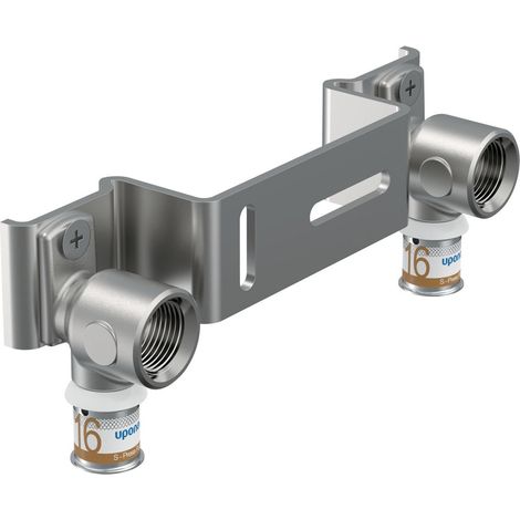 Uponor S-Press Plus Montageeinheit Gemini, 16mm x Rp 1/2" FT, c/c 150mm