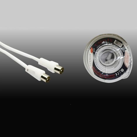 MaxTech - Cavo Da 20 Metri Prolunga Maschio A Maschio Coassiale Per Tv Maxtech Cav-tv20m -