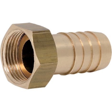 Raccord laiton embout Male cannelé - Femelle Fileté Ø26 - 26x34