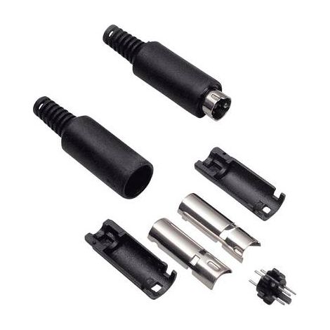 Mini DIN mâle, droit BKL Electronic 0204006 Nombre de pôles: 8 noir 1 pc(s) (1/4)