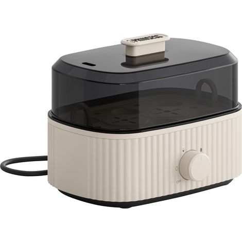 PRINCESS Cuiseur à œufs Wave, 6 œufs, avec gobelet doseur, 300W, beige