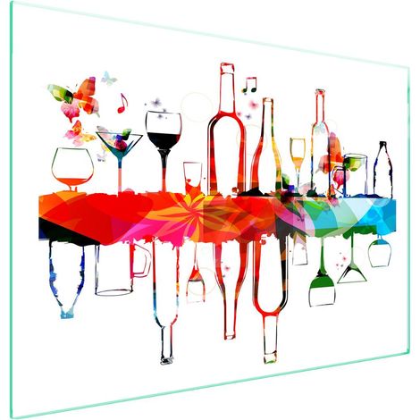 protège-plaque de cuisson en verre 70x52 Vin (1/5)