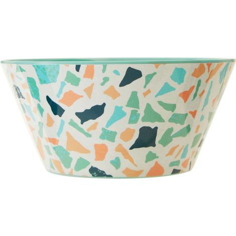 Interiors by Premier Assorted Terrazzo Bowl, Durably Constructed Round Bowl, Versatile Patterned Bowl, Sturdy Picnic Bowl (1/3)