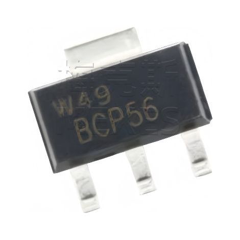 Composants électroniques à transistor NPN Changdian/Changjing à montage en surface BCP56 SOT-223, 5 unités expédiées.