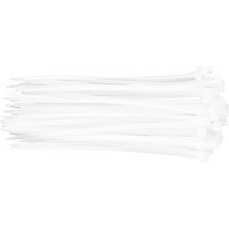 Fascette stringicavo 4,8 x 200 mm, 75 pezzi, bianche (1/5)