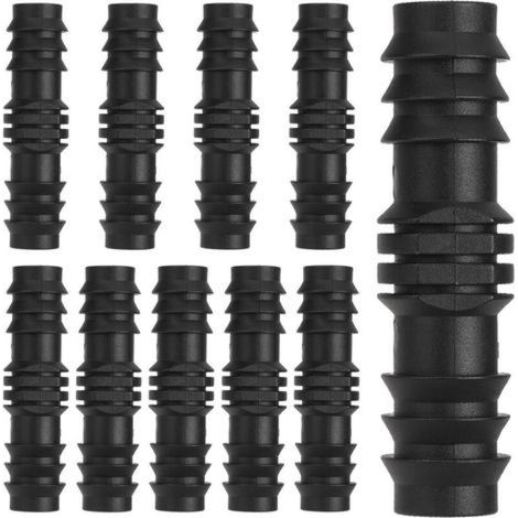 Lot de 10 raccords de tuyau, raccord de tuyau pour diamètre intérieur de 15.5 mm, système d'irrigation, tuyau goutte-à-goutte, kit de raccordement pour tuyaux pour systèmes d'irrigation (1/5)