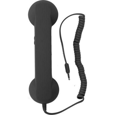 Téléphone portable sans fil rétro multifonctionnel, résistant aux radiations, son clair, pour la maison, les voyages et le bureau (noir) (1/5)