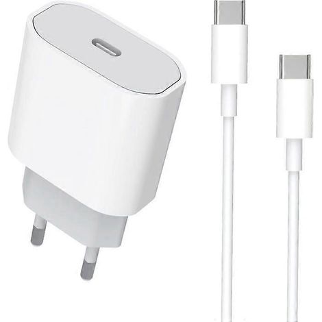 Chargeur rapide USB-C - Certifié MFi - 20 W - Compatible avec iOS 16/15 Pro - Câble de 1,8 m - Verrou de sécurité intégré (1/5)