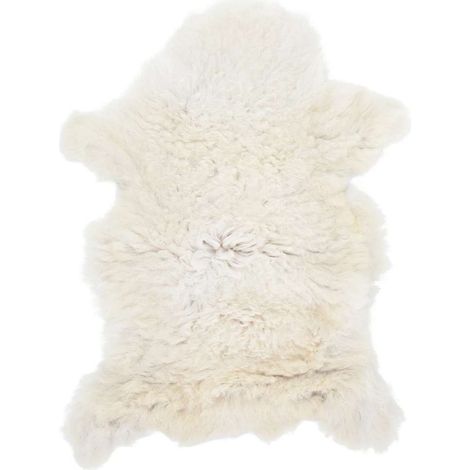 vidaXL Sheep Leather Cream (60-70)x(90-100) cm (1/4)