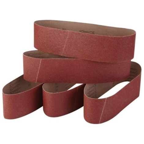 Set mit 5 feinen Korund-Schleifbändern 100 x 915 cm Körnung 60/80/120/240/320--TRIMEC