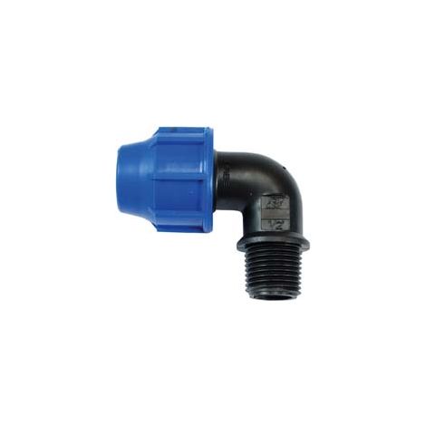 RACCORDO A COMPRESSIONE GOMITO 90  ° MASCHIO PN16- -  EE ¸ mm.40x  M 1  ¼ - 5 pezzi