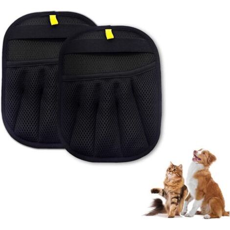 Pair Gant Toilettage Animal - 2 pièces, Gant Toilettage Animal Mesh - Anti-Poil/Réutilisable (1/5)