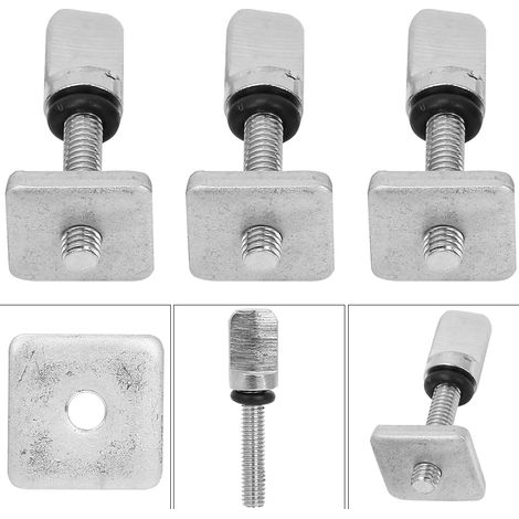 Surfboard-Finnenschraube, Longboard-Schraube, Einzelfinnenbefestigung mit Platte (M4 x 19 mm)
