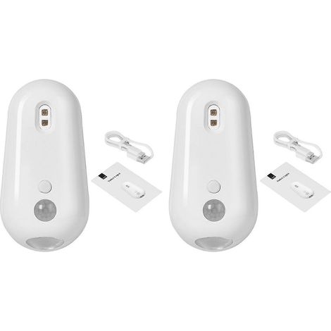 Lampe de toilette avec détection intelligente, stérilisation UV, rechargeable USB-C, veilleuse adhésive douce pour salle de bain (1/5)