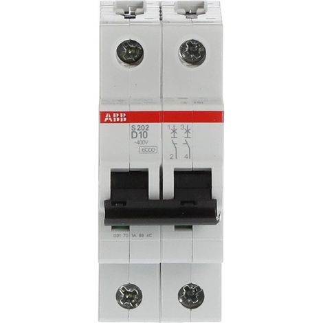 Disjoncteur S200 2P D 10 6kA - ABB2CDS252001R0101