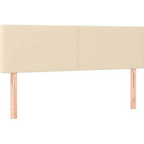 Maison Exclusive - Cabeceros tela crema 144x5x78/88 cm (1/5)