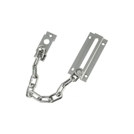 Türkette verchromtTürsicherung Einbruchsschutz Kette Sicherung Türspion Metall (1/4)