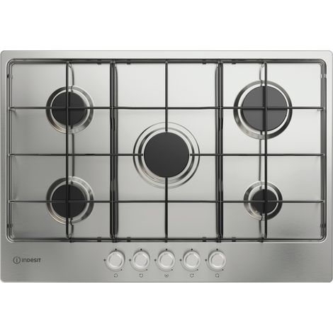 Indesit THP 752 IX/I 1 Acero inoxidable Integrado 75 cm Encimera de gas 5 zona(s) (1/4)