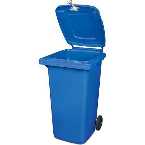 BRB 240 Liter DIN Mülltonne mit Schloss, blau (1/3)