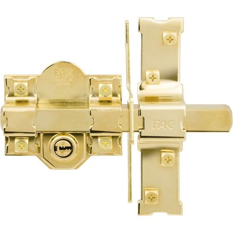 Cerrojo Sobreponer 80Mm 946Lp Dorado Sistema L Uve Fac (1/2)